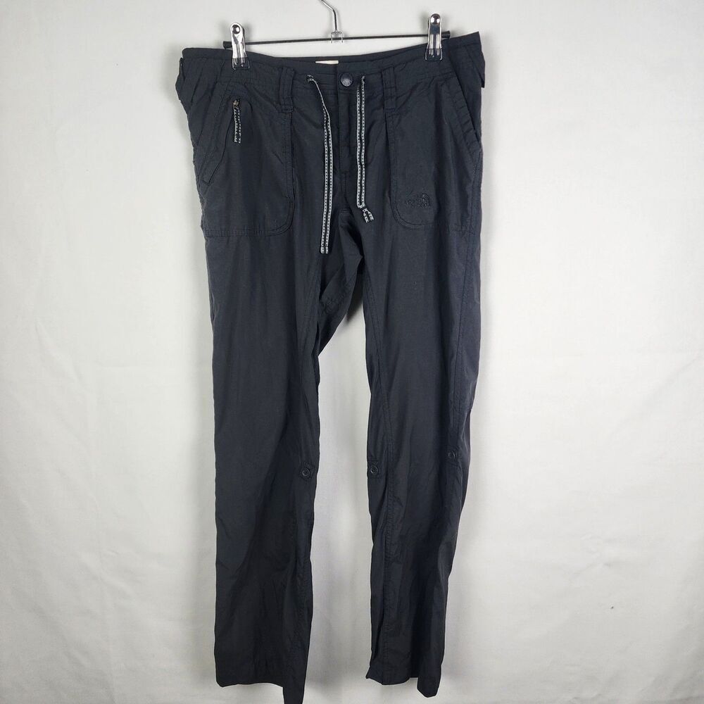 The North Face Black Lightweight Travel Roll Up Hiking Pant Women's 8 Short Camp